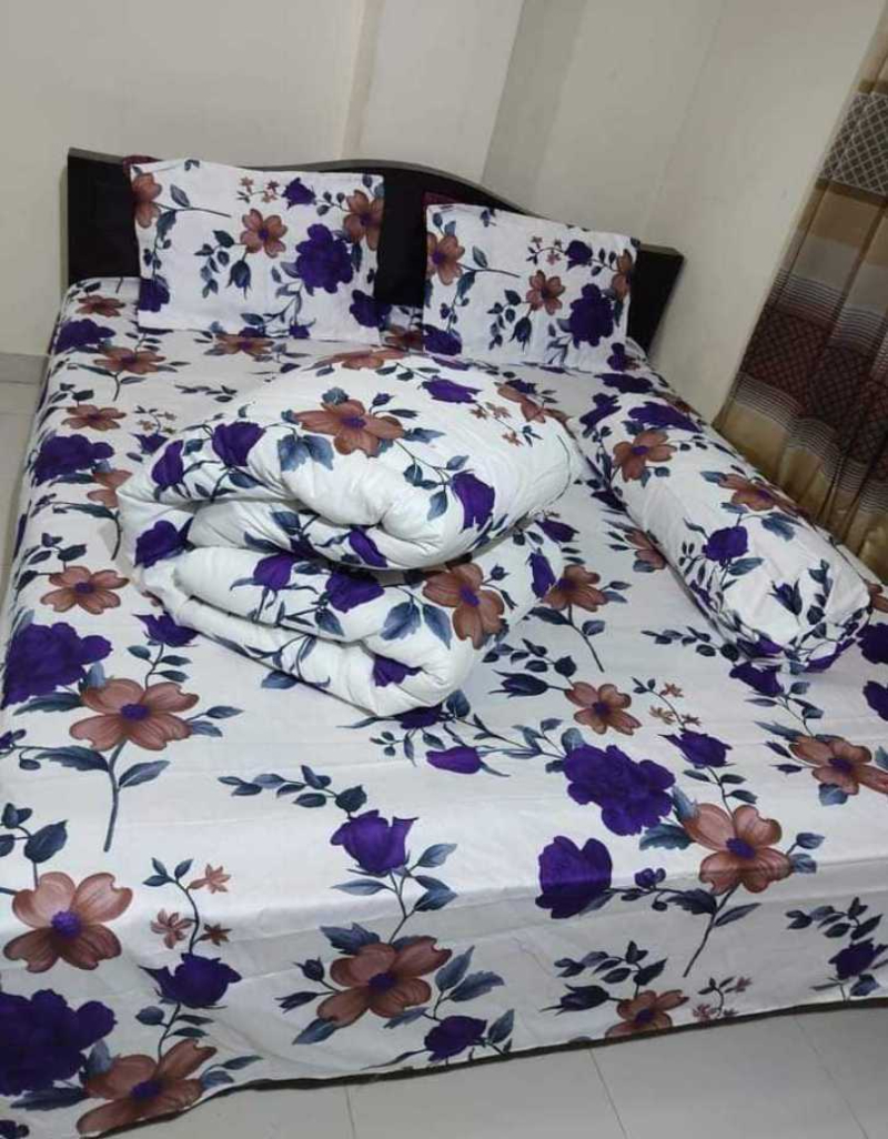 Premium 5-Piece Twill Cotton Comforter Set - শুধু কমফোর্টার নিলে এখানে (√) দিন।